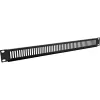 InLine 19 Zoll Blindabdeckung gelocht, 1HE, RAL 9005 schwarz