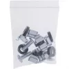 InLine 19 Zoll Kabeleinführplatten mit Bürsteneinsatz und 4 Halterungen, 1U, RAL 7035