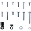 InLine Schraubenset 68-teilig für TV-Wandhalterung, Montageset, Wand, Zink, 68 Stk., 100 mm, 150 mm