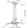 InLine Basic Projektor-Deckenhalterung, 38-58cm, max. 13,5kg