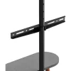 TV-Standfuß InLine 23133W für 43–65 Zoll Bildschirme mit Ablage, freistehender Träger