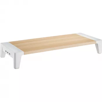 InLine Monitor Platform+, 2x USB 3.2 Gen1 und QC3-Laden, 80mm, max. 15kg