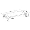 InLine Monitor Platform+, 2x USB 3.2 Gen1 und QC3-Laden, 80mm, max. 15kg