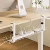 InLine 23190H Kabelmanagement-Raster 60 cm für Untertischmontage, Weiß