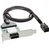 InLine SAS HD Low-Profile-Adapterhalterung ext. SFF-8088 / int. SFF-8643 0,5 m
