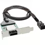 InLine SAS HD Low-Profile-Adapterhalterung ext. SFF-8088 / int. SFF-8643 0,5 m