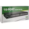 InLine PoE+ Gigabit Injector Hub 16 Port PoE+ 250 W, 19" 1U, Halterungen enthalten, 2 Lüfter, Schwarz