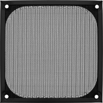 InLine Lüftergitter Aluminiumfilter, schwarz, 120x120mm