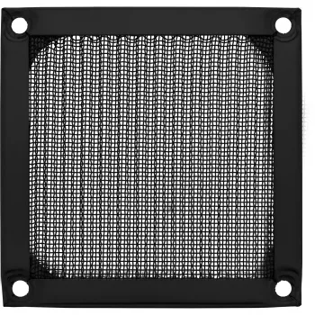 InLine Lüftergitter Aluminiumfilter, schwarz, 80x80 mm