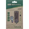 InLine USB 3.0 Flash-Laufwerk, Walnussholz, mit Schlüsselanhänger, 128 GB