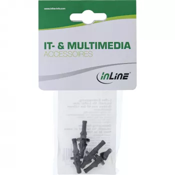 InLine Lüfter-Entkoppler, für Lüfter aller Größen von 60 bis 120 mm, 4 Stk. Pack