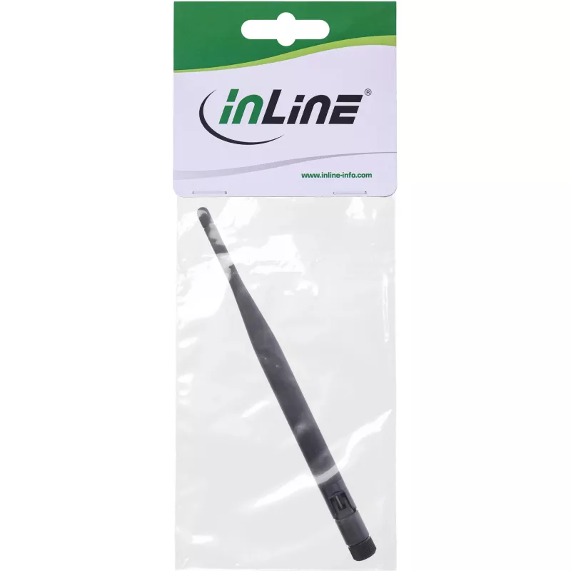 InLine WIFI Gummiantenne für AP und Router R-SMA 5dBi