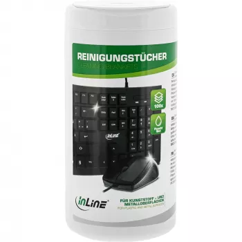 InLine Reinigungstücher Feuchte Computer-Reinigungstücher 100 Stk.