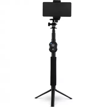InLine Selfie Stick 4 Beine mit Mini-Stativ Aluminium schwarz max. 0,75 m