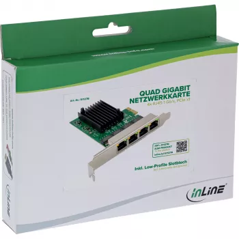 Interne Ethernet-Netzwerkkarte InLine 51127B 1000 Mbit/s PCI Express