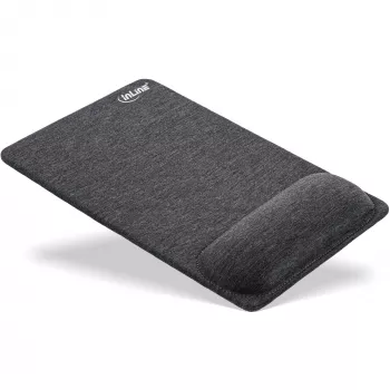 InLine Mauspad mit Handgelenkauflage, Textil, schwarz
