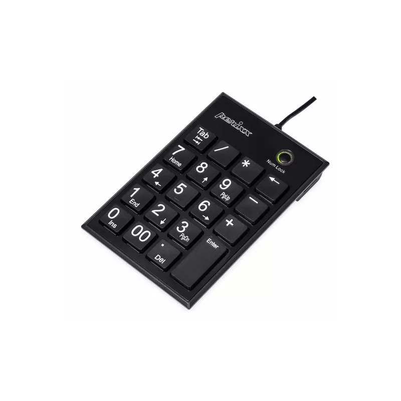 Perixx PERIPAD-202U Numeric Keypad USB-A Black (57161E)