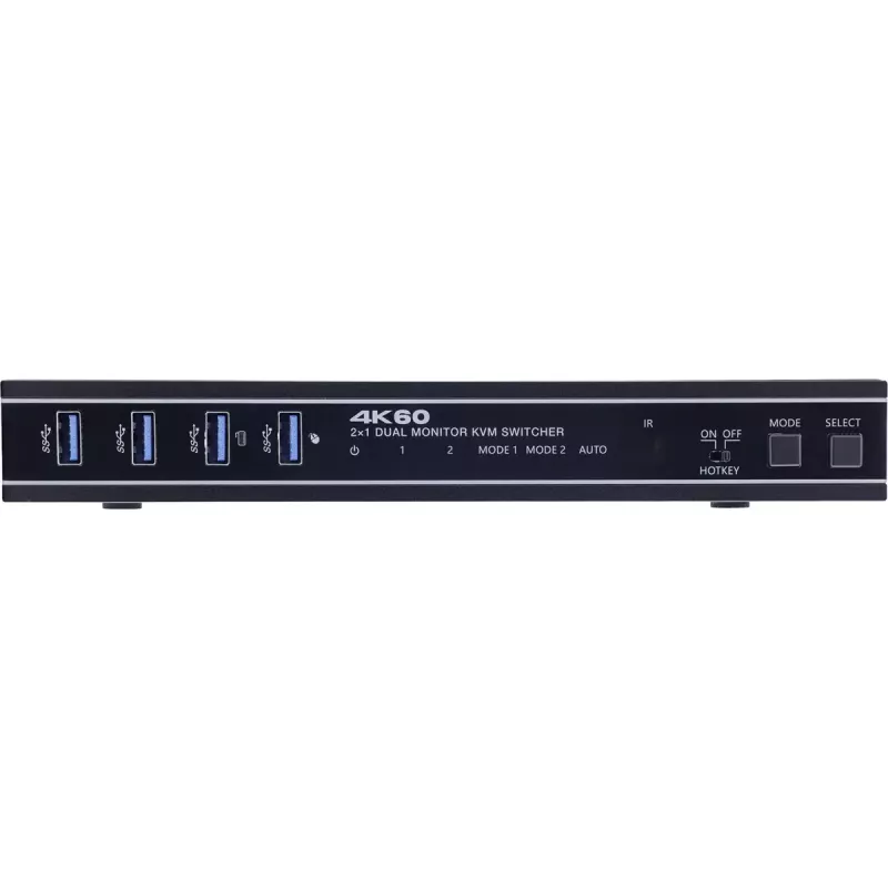 InLine 57885F KVM-Umschalter, 2-fach, HDMI, 4K60Hz, Dual-Monitor
