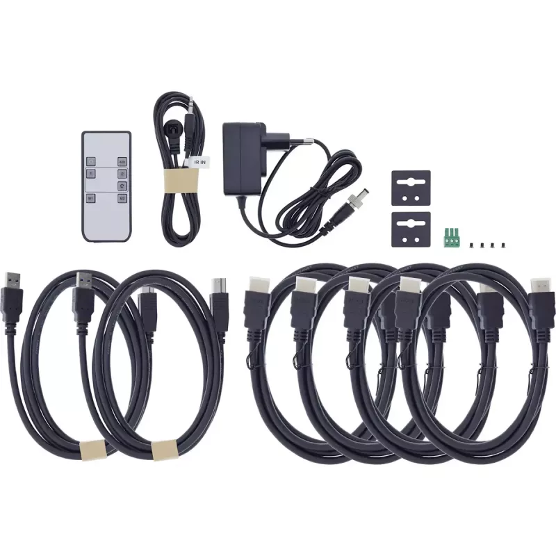 InLine 57885F KVM-Umschalter, 2-fach, HDMI, 4K60Hz, Dual-Monitor