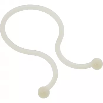Kabelbinder (Twist Ties) InLine 22×18 mm weiß, 100 Stück