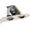 InLine PCI Multi-I/O-Controllerkarte 2 DB9 serielle Schnittstellen