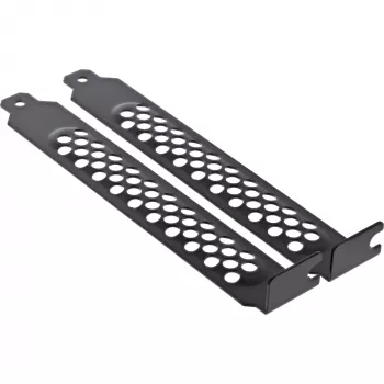 InLine PCI / PCI-E Slotblenden-Set, perforiert, 2 Stück, schwarz