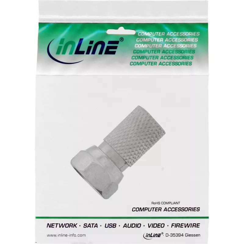 InLine F-Stecker für Koaxialkabel mit Kabelmantel 7mm InLine 69912