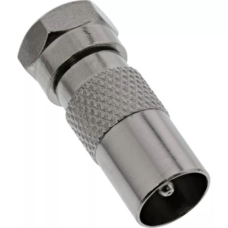 InLine Koaxialadapter F-Stecker SAT auf IEC-Stecker Antenne