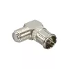 InLine Adapter F-Quick Stecker SAT auf F Buchse SAT gewinkelt 69923W