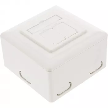 InLine 75602K Wandanschlussdose, Aufputz- oder Unterputzmontage, 2x RJ45 vertikal