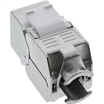 InLine RJ45 Keystone Jack Snap-In Modul Cat.8.1 Flach Metallisch 1 St.