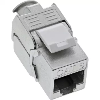 InLine RJ45 Keystone Jack Snap-In Modul Cat.8.1 Flach Metallisch 1 St.