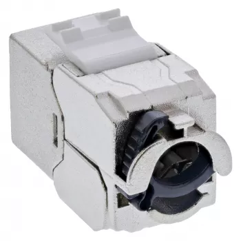 InLine Keystone RJ45-Buchse schlank, SNAP-In, Cat.8.1, integrierter Kabelbinder