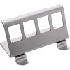 InLine 76203F Metall Keystone snap-in Hutschienen-Montagehalterung, 4-fach
