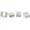 InLine Keystone RJ45-Buchse, geschirmt, Cat.6A, blau 8er-Pack