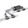 InLine Schnittstellenkarte 4 Port Seriell 9 Pin PCIe PCI-Express 76623C