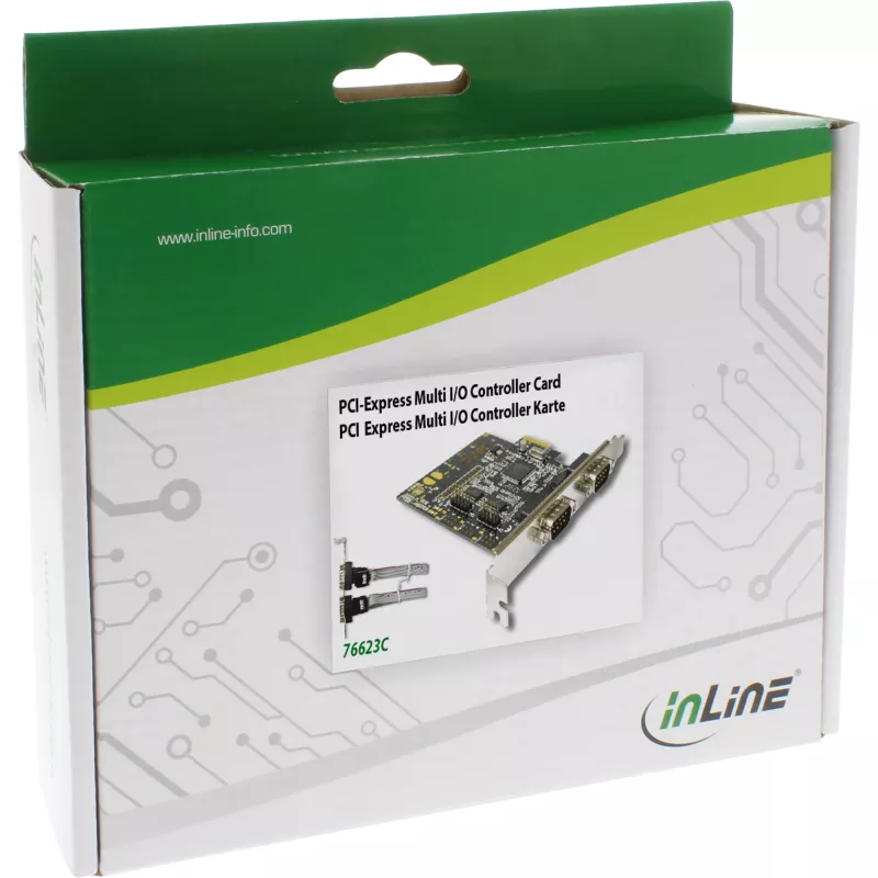 InLine Schnittstellenkarte 4 Port Seriell 9 Pin PCIe PCI-Express 76623C