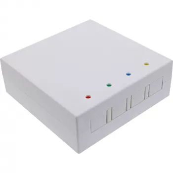 InLine FTTH Leergehäuse für bis zu 4x LC Duplex / 4x SC Simplex, weiß