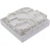 InLine FTTH Leergehäuse für bis zu 4x LC Duplex / 4x SC Simplex, weiß
