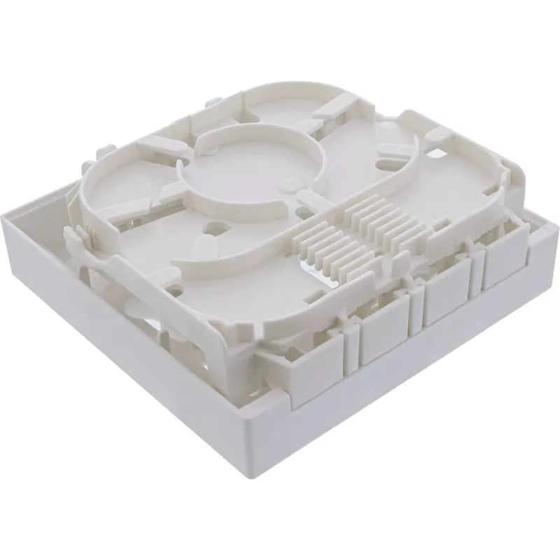 InLine FTTH Leergehäuse für bis zu 4x LC Duplex / 4x SC Simplex, weiß