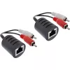 InLine RCA Audio über LAN / Ethernet / RJ45 Kabel 2 Stück, ein Set