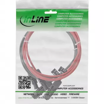 Mittelspannungskabel InLine 95603 Rot Schwarz 1500V 3m