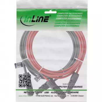 Mittelspannungskabel InLine 95605 rot schwarz 1500 V 5 m