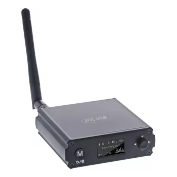 InLine Bluetooth 5.1 HiFi-Receiver & USB-DAC mit LCD 30m Reichweite