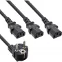 InLine B-16653B Y-Stromkabel, 1x Stecker auf 3x IEC C13, 1,8 m, 13er-Bulk-Pack