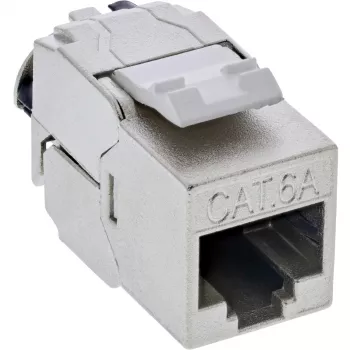 InLine 24-port Bulk Pack Keystone RJ45 Jack schlank SNAP-In Cat.6A mit integriertem Kabelbinder (B-76202P)
