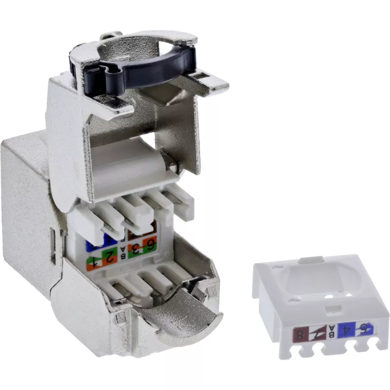 InLine B-76202Q Keystone RJ45 Buchse Slim, Cat.8.1, 24er-Pack Bulk
