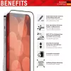 Displex Full Cover Panzerglasfolie Apple iPhone 13 Pro Max 14 Plus Gehärtetes Glas Kratzfest