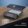 Cellularline Wireless Clock Charger Handy-Ladegerät, Schwarz (WIRELESSCLOCK2K)