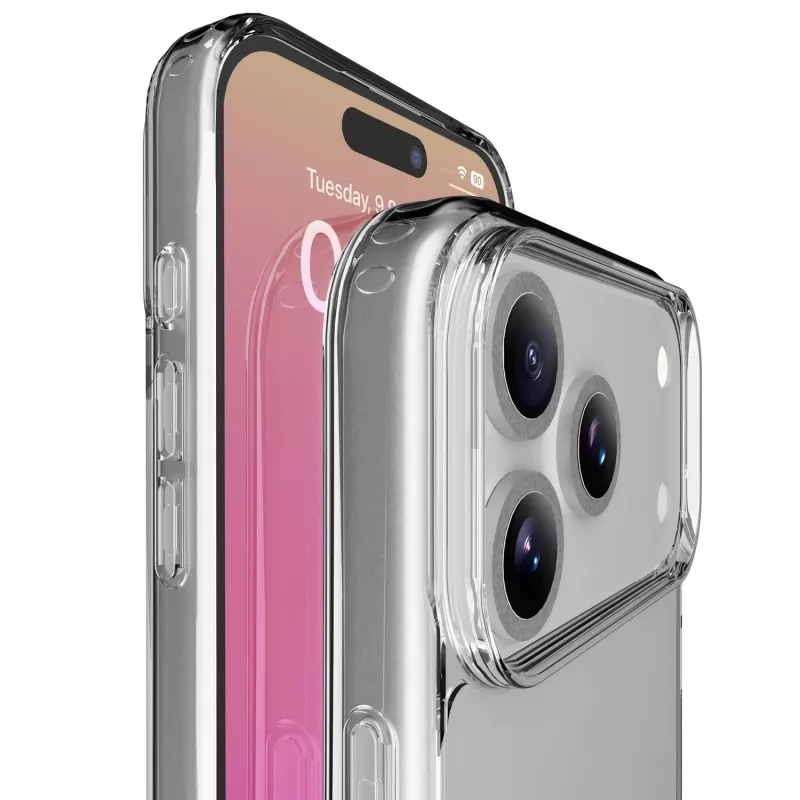 Cellularline Clear Protect - iPhone 17 Pro Hartschale mit Gummirändern